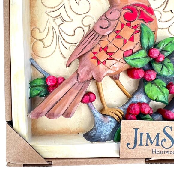 Jim Shore Heartwood Creek Robin Decorative Plaque NIB - Picture 4 of 9